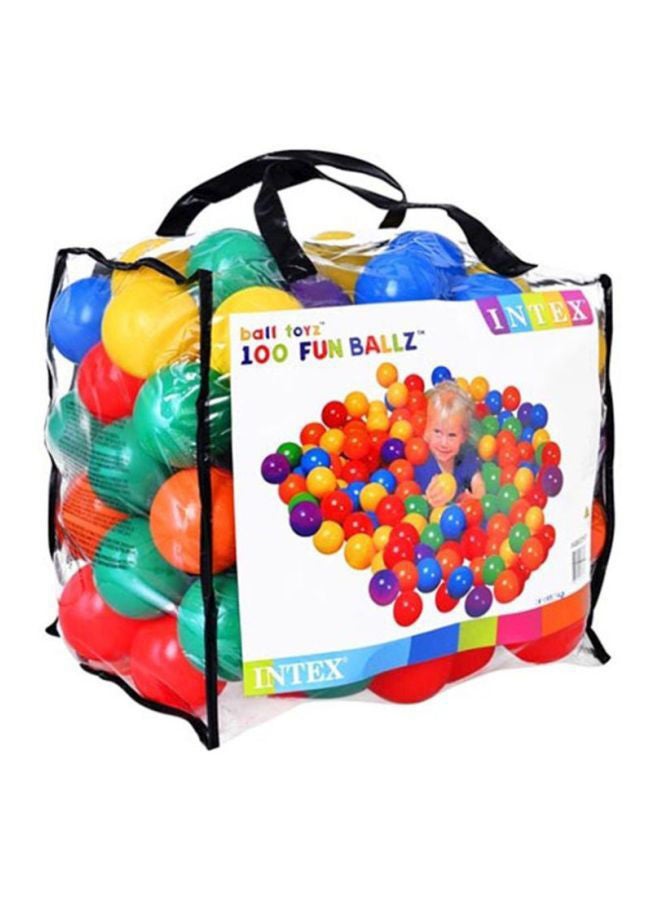 INTEX 100-Piece Fun Ball Set 8cm - Image 5