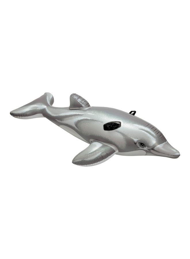 INTEX Lil Dolphin Pool Float - Grey 69x26inch - Image 1