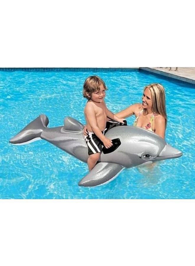 INTEX Lil Dolphin Pool Float - Grey 69x26inch - Image 3