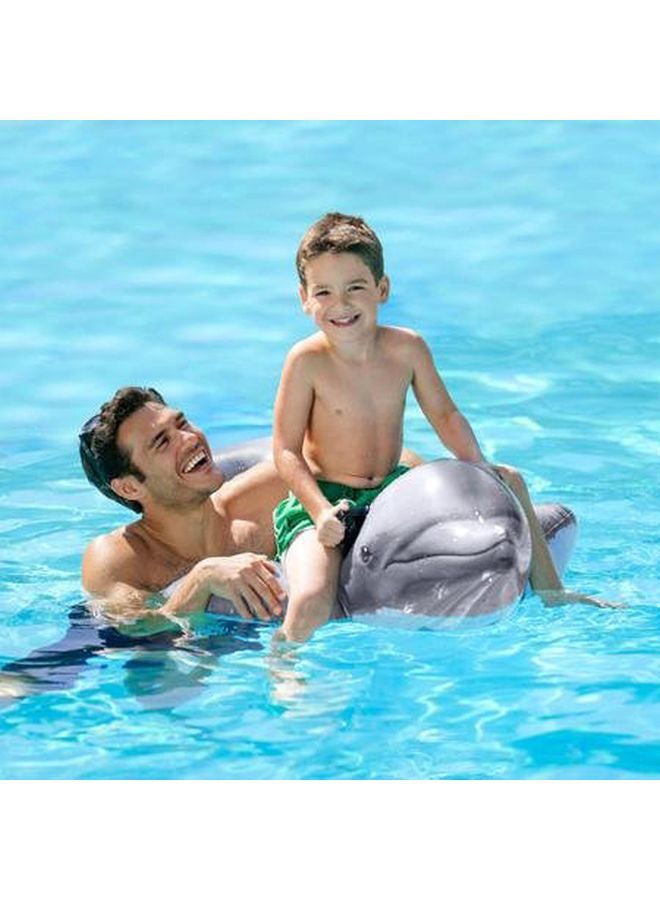 INTEX Lil Dolphin Pool Float - Grey 69x26inch - Image 4