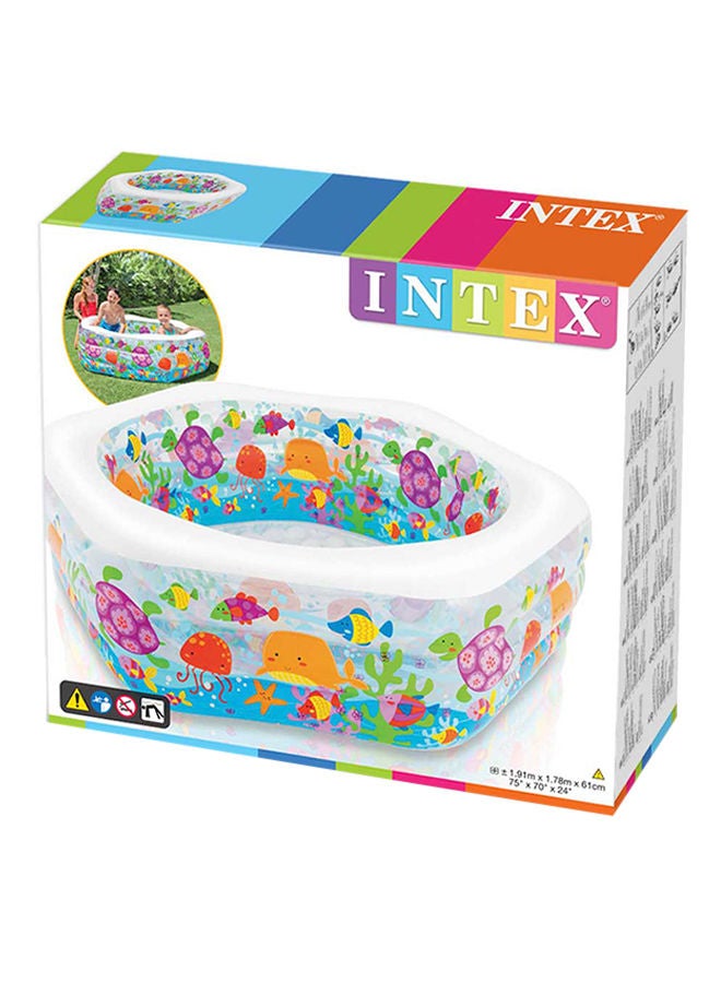 INTEX Swim Centre Ocean Reef Inflatable Pool 191x178x61cm - Image 2