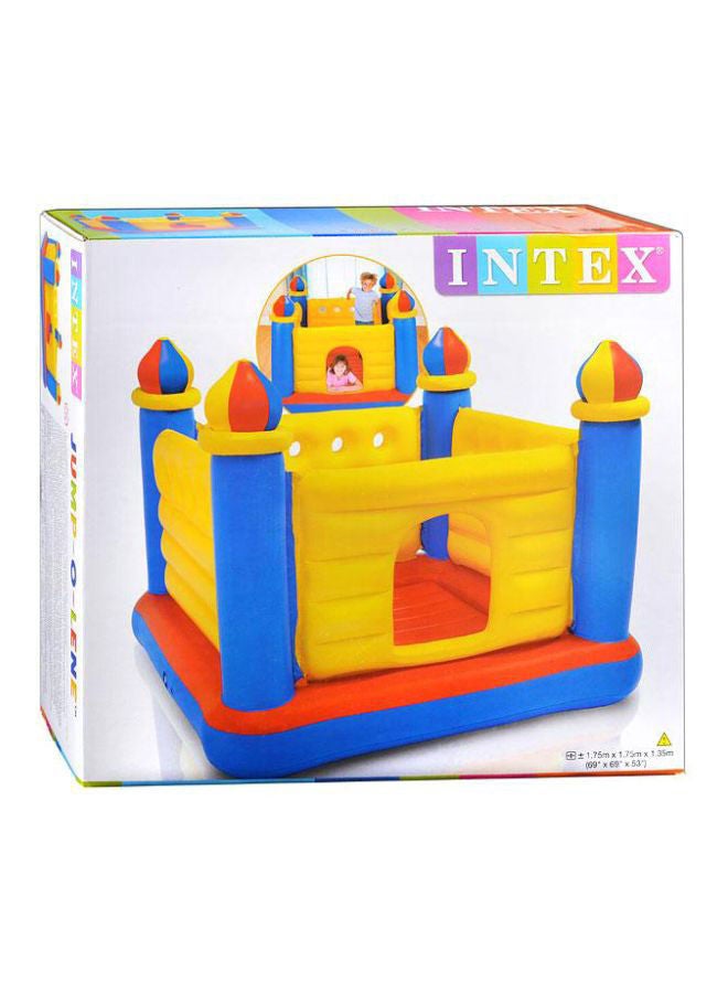 INTEX - Jump-O-Lene Inflatable Bouncer Play House 69x69x53inch - Image 1