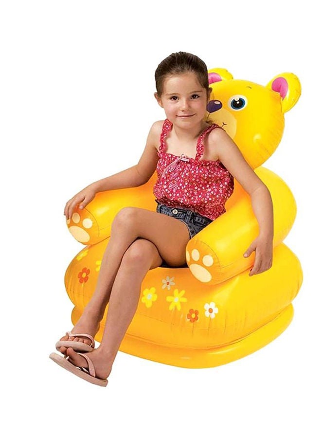INTEX Air Teddy Bear Shape Attractive Designed Lightweight Inflatable Chair 65x64x79cm  - Image 4