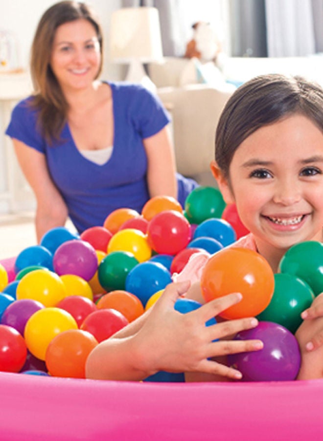 INTEX 100-Piece Non Toxic Fun Pit Balls Colorful Ocean Kids Play Ball 7x7x7cm - Image 3