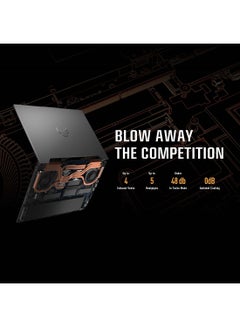 TUF Gaming F15 FX507ZC-HN027W (Upgraded Version) Laptop With 15.6-Inch FHD Display, Core i7-12700H Processor / 16GB RAM / 512GB SSD / 4GB NVIDIA GeForec RTX 3050 Graphics / Win 11 Home / English/Arabic Mecha Gray - v1675088030/N53379176A_6