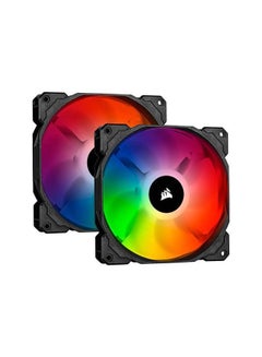iCUE SP140 RGB PRO Performance 140mm Dual Fan Kit with Lighting Node Core Black
