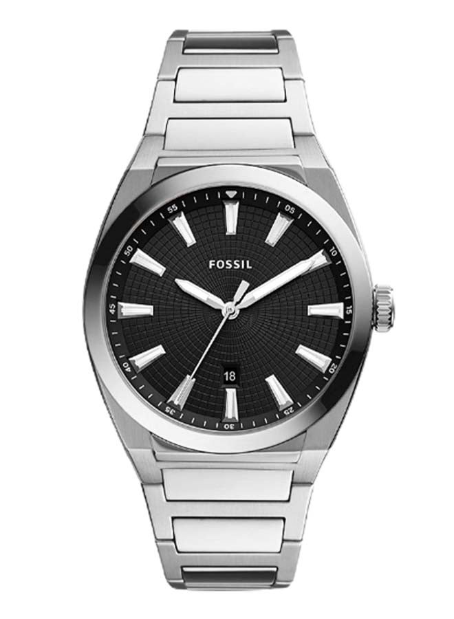 FOSSIL Men's Everett Three-Hand Date Stainless Steel Watch FS5821 - Image 1