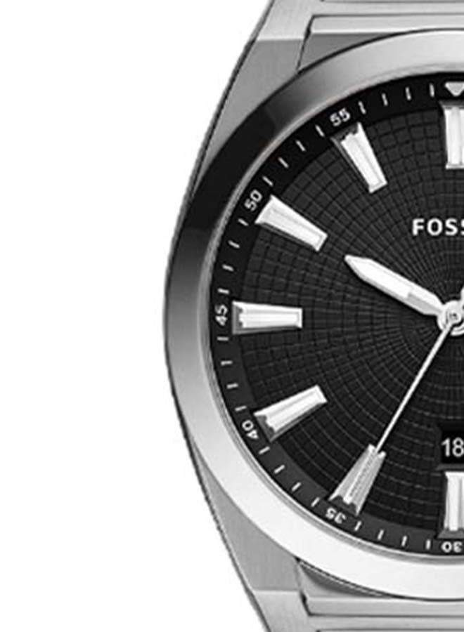 FOSSIL Men's Everett Three-Hand Date Stainless Steel Watch FS5821 - Image 5