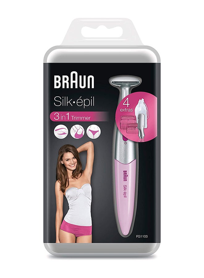 BRAUN Silk Epil 3In1 Trimmer FG1103 Pink 3*9cm - Image 3