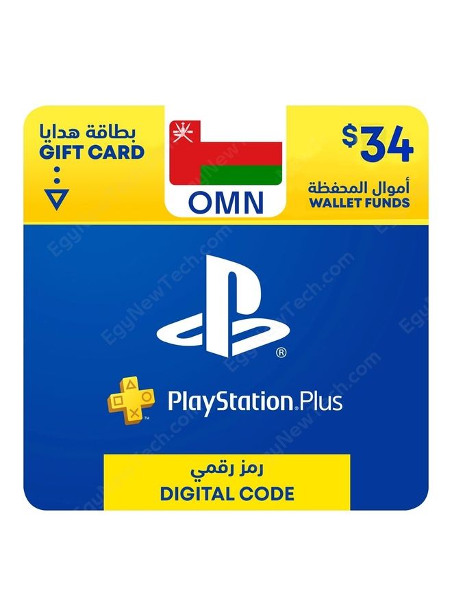 Sony PSN OMAN 34$ Gift Card (Delivery via SMS/WhatsApp) 