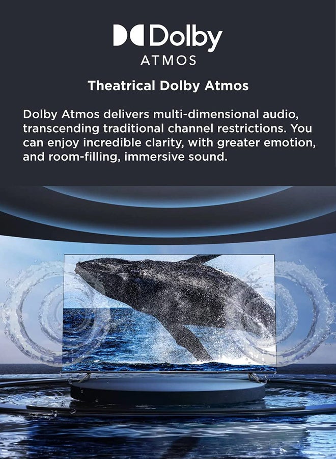 TCL 85 Inch 4K Ultra HD Smart Google TV With Hands-Free Voice Control, Dolby Vision And Atmos, HDR 10, Built-In Chromecast Google Assistant, 60HZ MEMC 85P735 Black  - Image 3