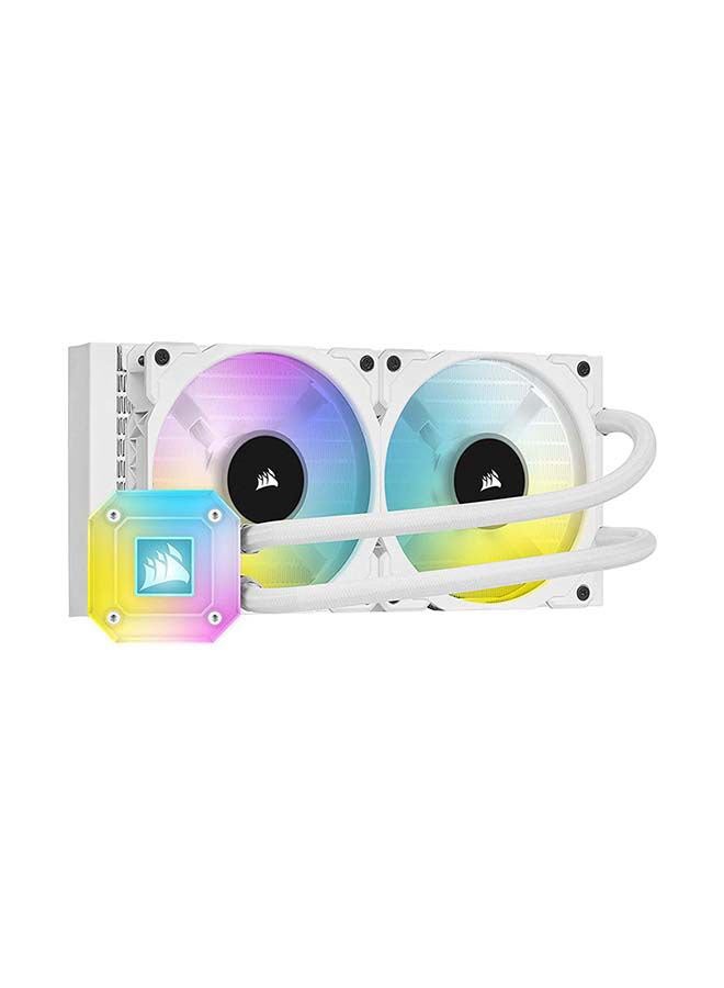 CORSAIR - ICUE H100i Elite Capellix Liquid, ML120 RGB PWM Fans, 240mm Radiator, Low-Noise Cooling for Your CPU Cooler - | CW-9060050-WW White - Image 1