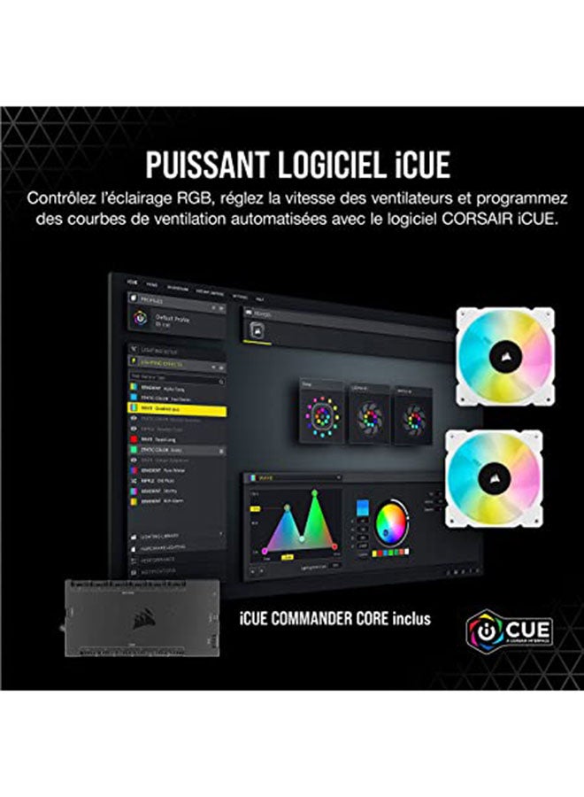 CORSAIR - ICUE H100i Elite Capellix Liquid, ML120 RGB PWM Fans, 240mm Radiator, Low-Noise Cooling for Your CPU Cooler - | CW-9060050-WW White - Image 1