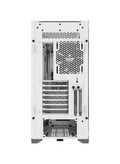 CORSAIR 5000D Airflow Tempered Glass, 2 x USB 3.0 / 1 x USB 3.1 Type-C / Audio In&Out, Radiator 360mm, Steel / Plastic / Tempered Glass, Mid-Tower ATX PC Case - White | CC-9011211-WW  - Image 3