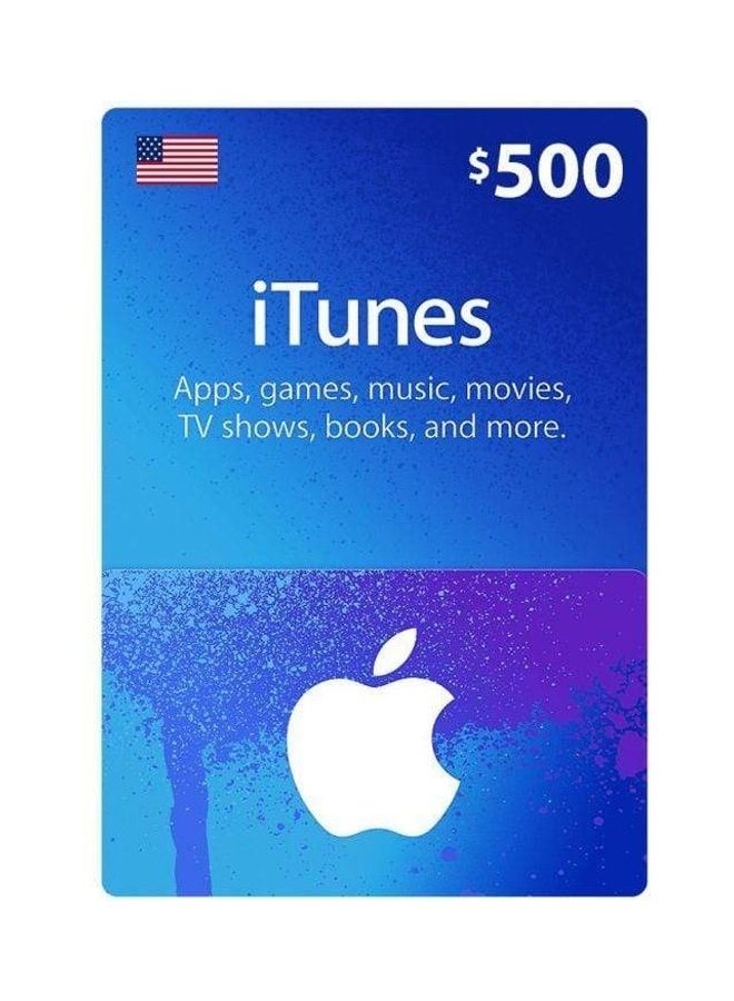 Apple iTunes 500$ Gift Card -USA (Delivery via SMS/WhatsApp) 