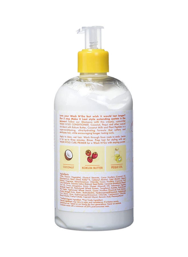 SheaMoisture Coconut Custard Make It Last Wash N' Go Conditioner 384ml - Image 3