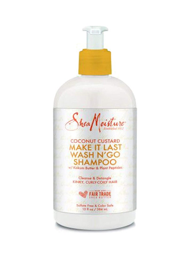 SheaMoisture Coconut Custard Make It Last Wash N' Go Shampoo 384ml