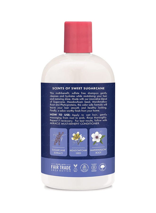 SheaMoisture - Sugarcane Extract and Meadowfoam Miracle Multi Benefit Shampoo 384ml - Image 1