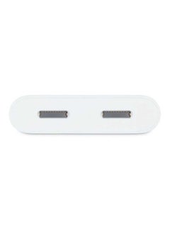 belkin MFi Certified Lightning Charging With  Dual Functionality Adapter For iPhone And iPad Pass Audio Headphones White  - Image 4