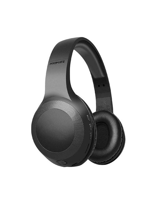 Bluetooth Headphone, Over-Ear Deep Bass Wired/Wireless Headphone with Long Playtime, Hi-Fi Sound, Built-In Mic, On-Ear Controls, Soft Earpads, MicroSD Card Slot and AUX Port For iPhone, Samsung, iPad Pro, LaBoca Black/Blue Black