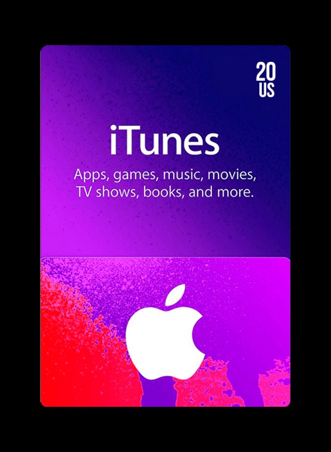 Apple iTunes 20$ Gift Card -USA (Delivery via SMS/WhatsApp) 