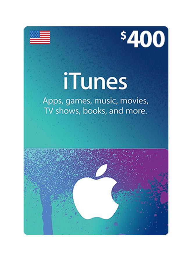 Apple iTunes 400$ Gift Card -USA (Delivery via SMS/WhatsApp) 