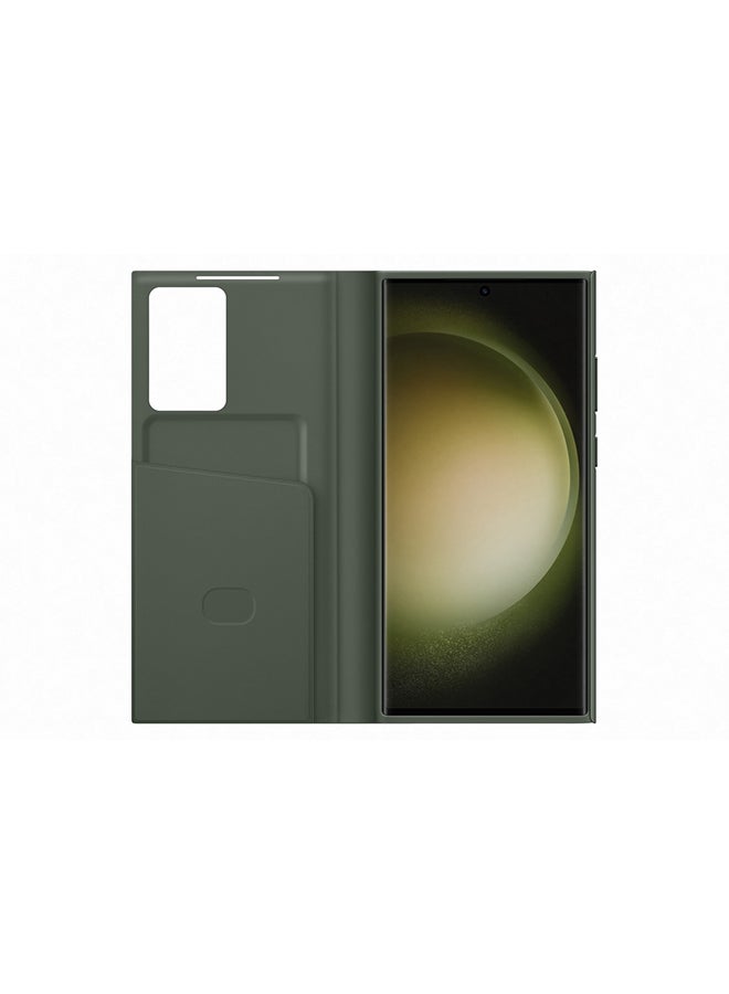 Samsung - S23 Ultra Smart View Wallet Case Green - Image 1