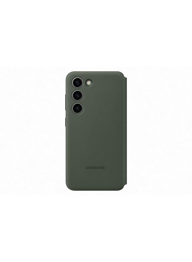 Samsung - S23 Smart View Wallet Case Green - Image 1