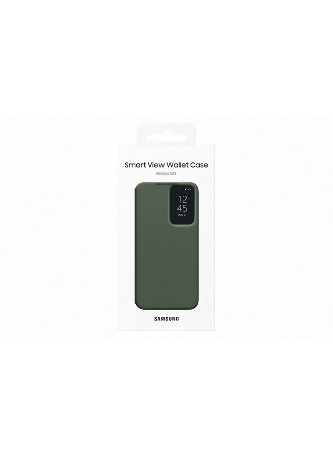 Samsung - S23 Smart View Wallet Case Green - Image 1
