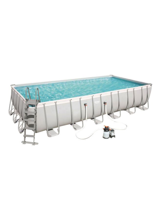 Bestway Power Steel Rectangular Pool 732x366x132cm 732x366x132cm  - Image 1