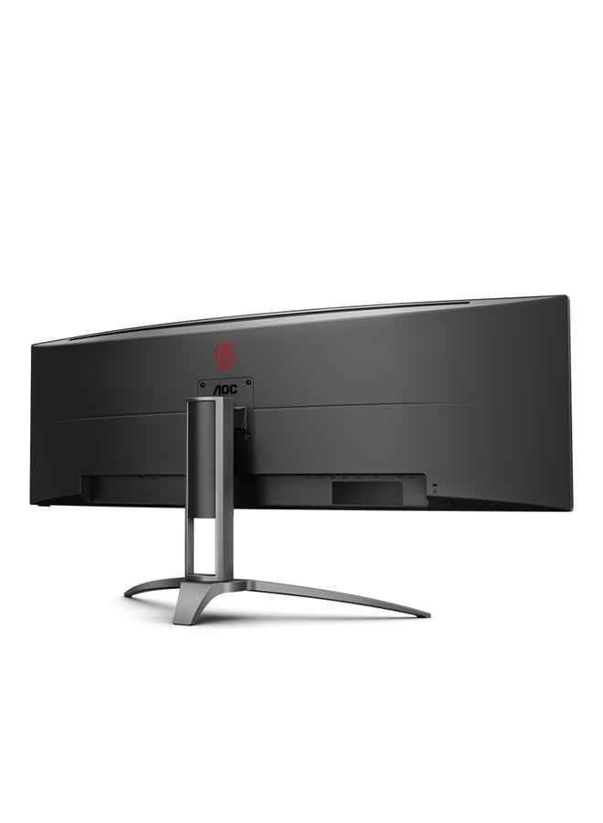 AOC - AG493UCX2 AGON 49-Inch (VA / 1800R) 5K Curved Gaming Monitor,SuperWide 32:9, 5120 × 1440 (DQHD), 165Hz, 1ms, HDMI 2.0x3, DisplayPort 1.4x1, USB-C×1, USB 3.2 Gen1 x 3, DisplayHDR400, FreeSync Premium tear-free immersion Black & Grey - Image 1