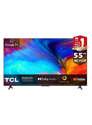 55-Inch 4K UHD Smart TV, Built in receiver, Google TV with Built-in Chromecast & Google Assistance, Hands-Free Voice Control, Dolby Audio, HDR10 & Micro Dimming Technology, Edgeless Design. 55P635 Black 55P635 Black - v1675167859/N53350899A_1