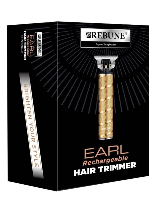 REBUNE Earl Rechargeable Hair Trimmer Gold - Image 2