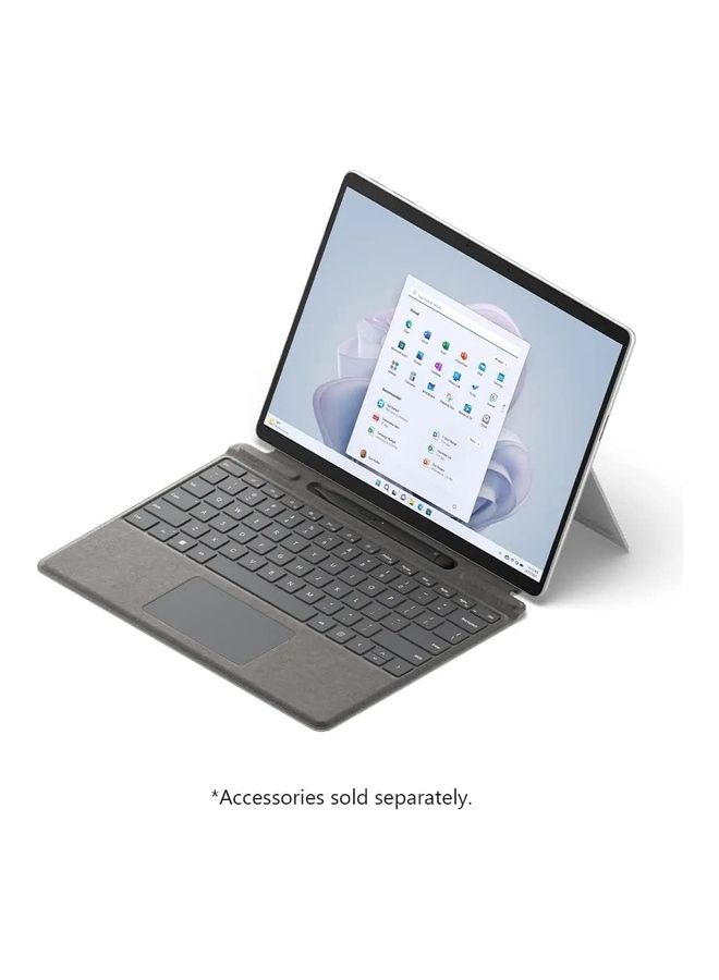 Microsoft - Surface Pro 9 Laptop With 13-Inch PixelSense Display, Core i5-1235U Processor/8GB RAM/256GB SSD/Integrated Graphics/Windows 11 Home English Platinum - Image 1