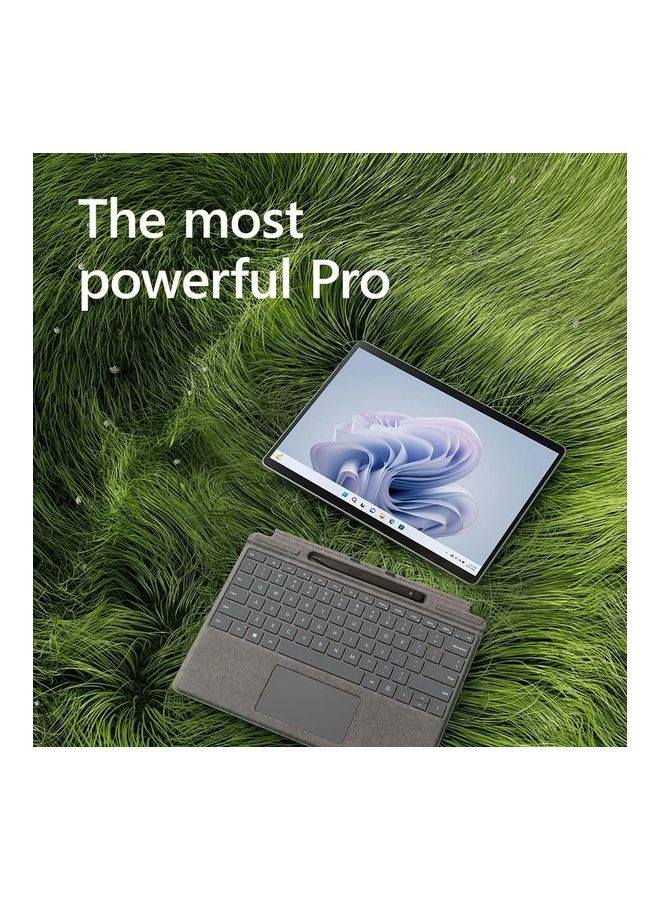Microsoft - Surface Pro 9 Laptop With 13-Inch PixelSense Display, Core i5-1235U Processor/8GB RAM/256GB SSD/Integrated Graphics/Windows 11 Home English Platinum - Image 1