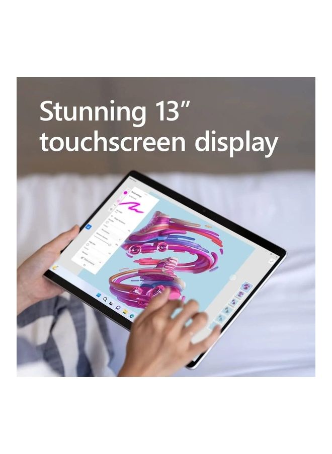 Microsoft - Surface Pro 9 Laptop With 13-Inch PixelSense Display, Core i5-1235U Processor/8GB RAM/256GB SSD/Integrated Graphics/Windows 11 Home English Platinum - Image 1