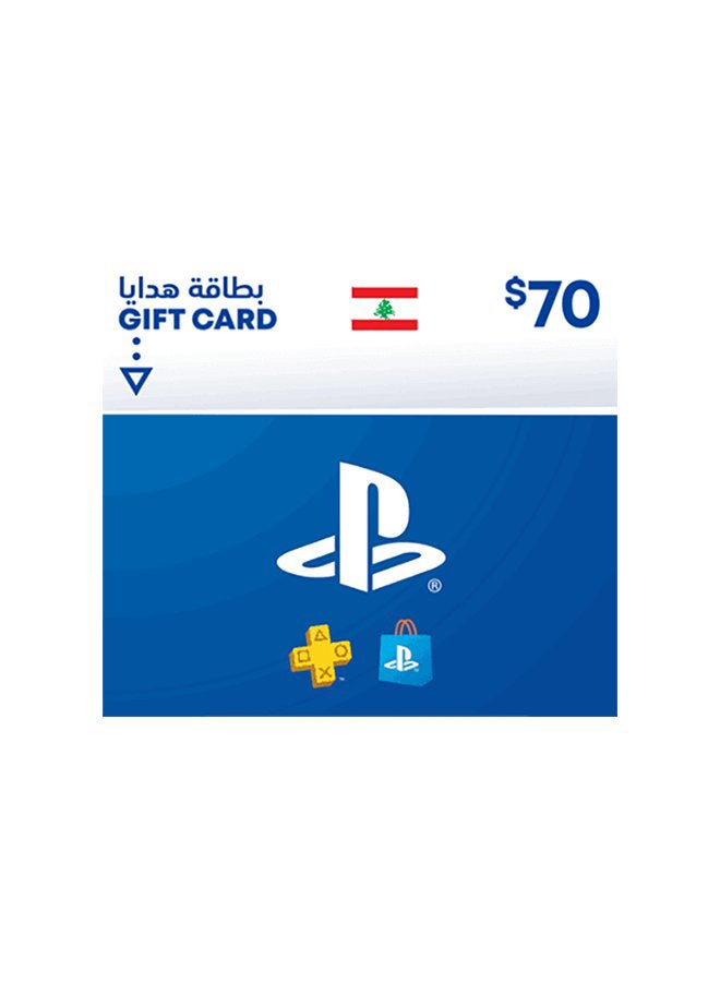 Sony PSN LEB Store 70$ Gift Card (Delivery via SMS/WhatsApp) 
