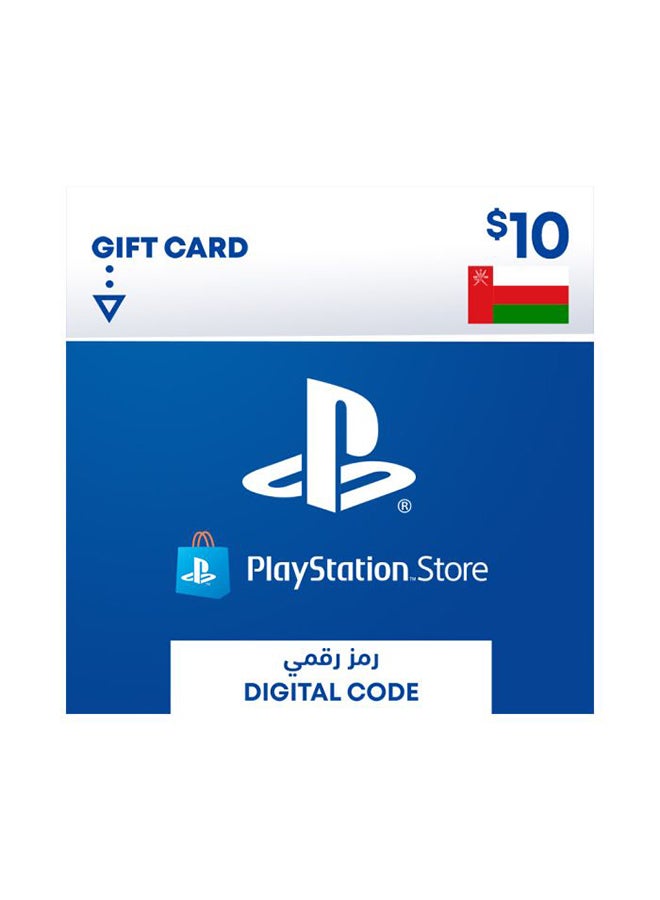 سوني - بطاقة هدايا PSN OMAN بقيمة 10 دولار (التوصيل عبر الرسائل القصيرة/WhatsApp) - Image 1