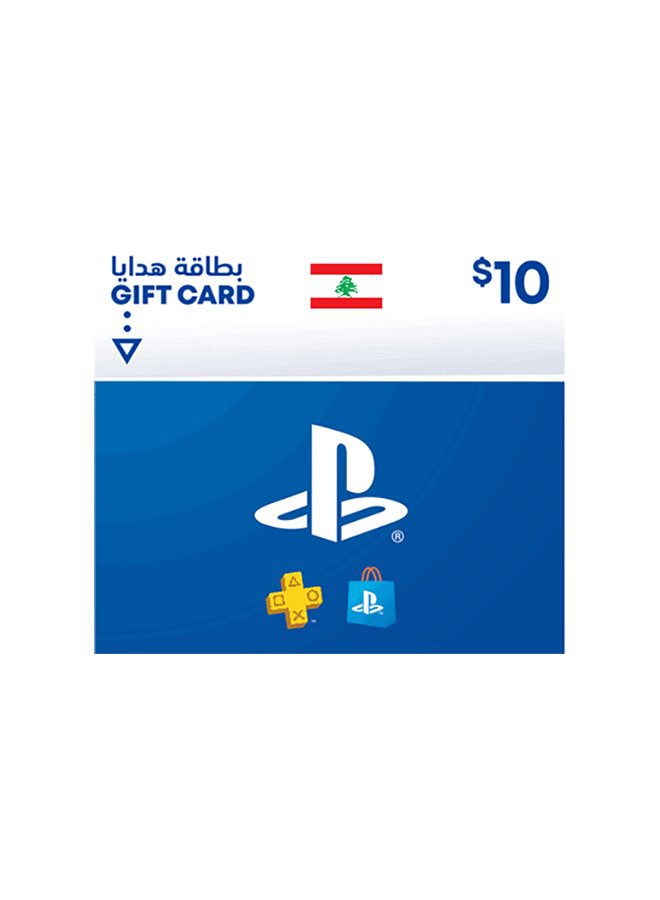 بطاقة هدايا PSN LEB Store بقيمة 10 دولار
