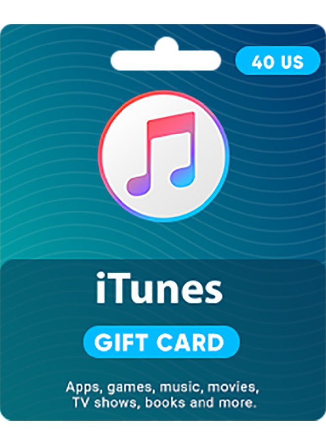 Apple iTunes 40$ Gift Card -USA (Delivery via SMS/WhatsApp) 