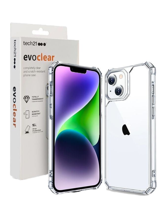tech21 Premium Protection Series Evoclear Scratch-Resistant Phone Case For iPhone 14 Plus Clear  - Image 1