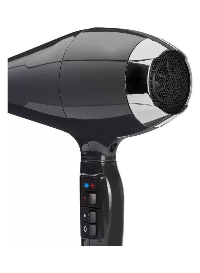 babyliss Air Pro Professional Salon Ionic Hair Dryer With Curler Attachment For Men And Women 2200W Black  - Image 4