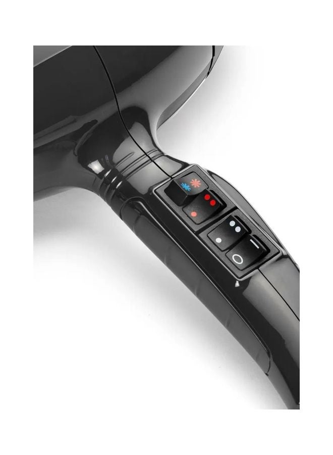 babyliss Air Pro Professional Salon Ionic Hair Dryer With Curler Attachment For Men And Women 2200W Black  - Image 5