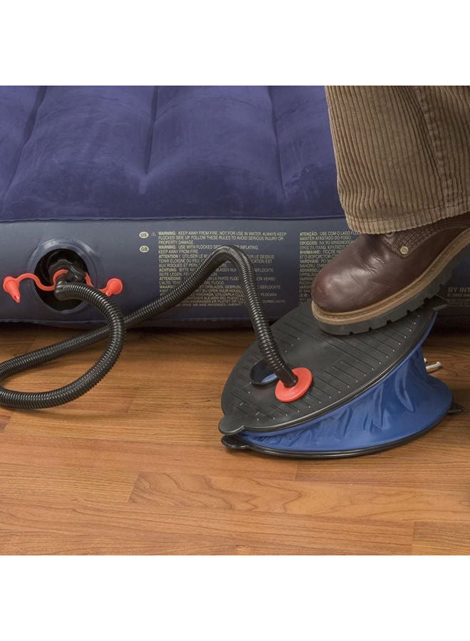 انتكس مضخة قدم منفاخ - أزرق/أسود - Image 4