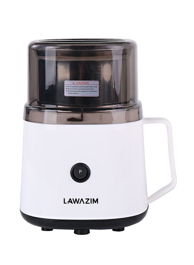 LAWAZIM Electric Coffee Bean Grinder 600.0 ml 300.0 W 05-2110-01 White/Black  - Image 1