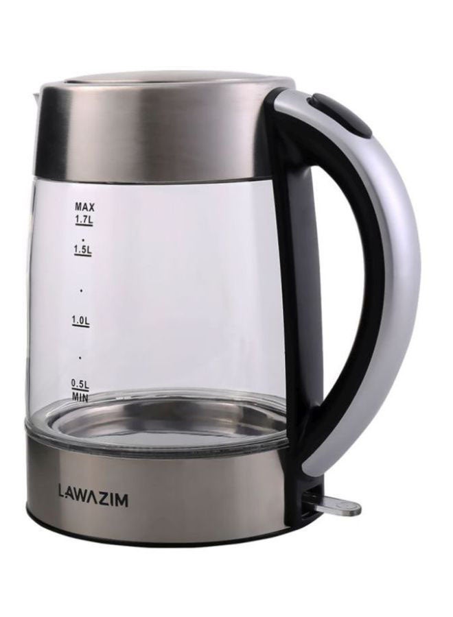 LAWAZIM Electric Kettle 1.7 L 2200.0 W 05-2207-01 Silver/Clear/Black  - Image 1