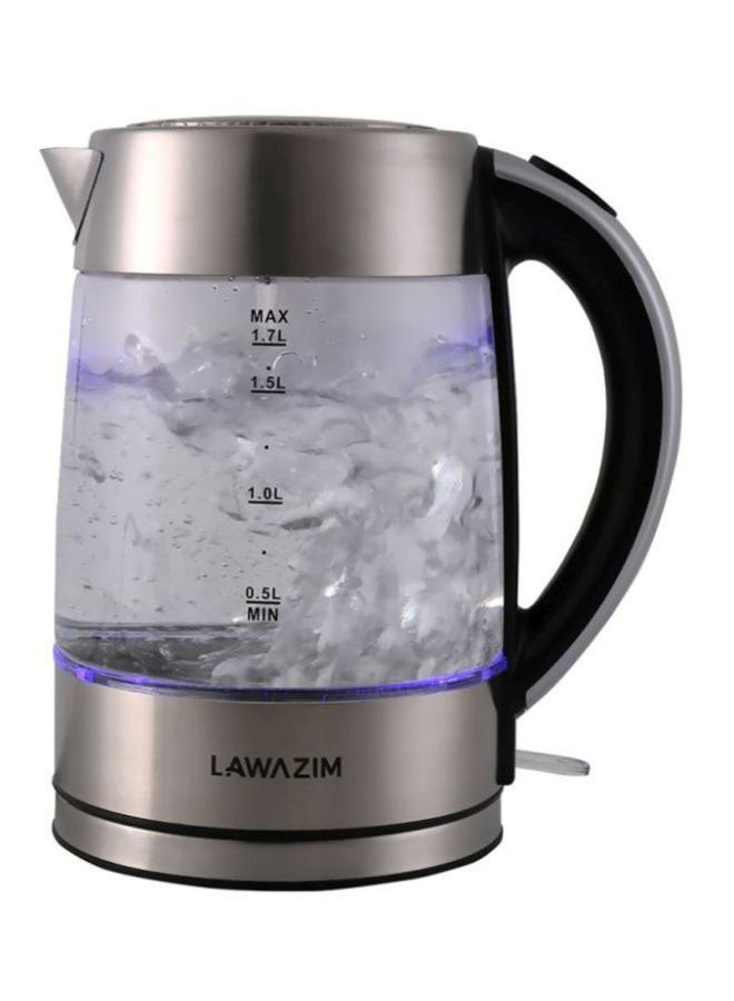LAWAZIM Electric Kettle 1.7 L 2200.0 W 05-2207-01 Silver/Clear/Black  - Image 2