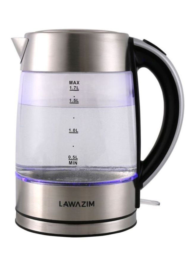 LAWAZIM Electric Kettle 1.7 L 2200.0 W 05-2207-01 Silver/Clear/Black  - Image 3