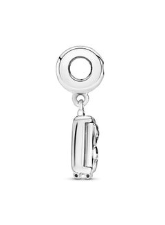 PANDORA Sterling Silver Suitcase Cubic Zirconia Dangle Charm  - Image 3