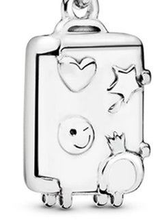 PANDORA Sterling Silver Suitcase Cubic Zirconia Dangle Charm  - Image 4